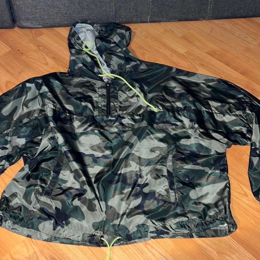 Camo rain jacket